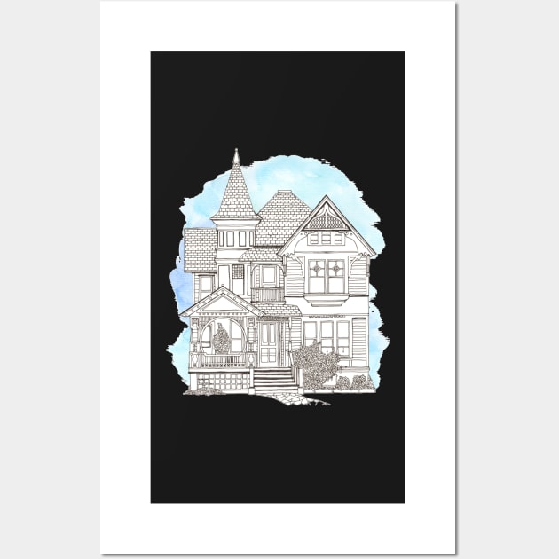 Victorian House Wall Art by Twkirky